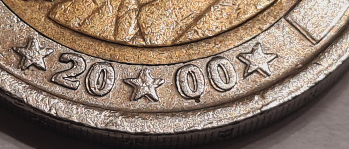 Spanien 2 Euro 2000 Doppelprägung