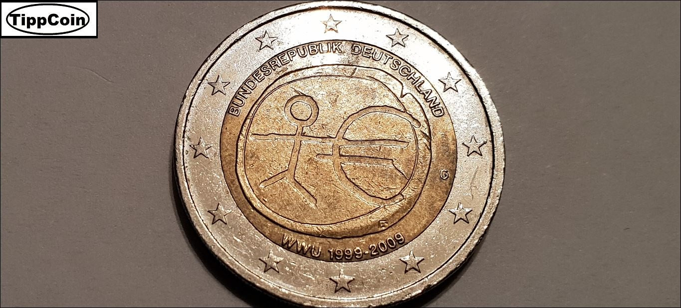 Deutschland 2 Euro 2009 G Stempelbruch / Gedenkmünze WWU