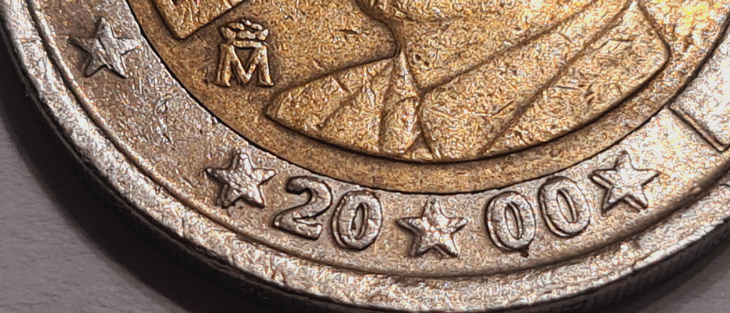Spanien 2 Euro 2000 Doppelprägung
