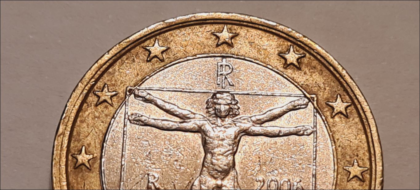Italien 1 Euro 2006 Fehlprägung / Doppelrand