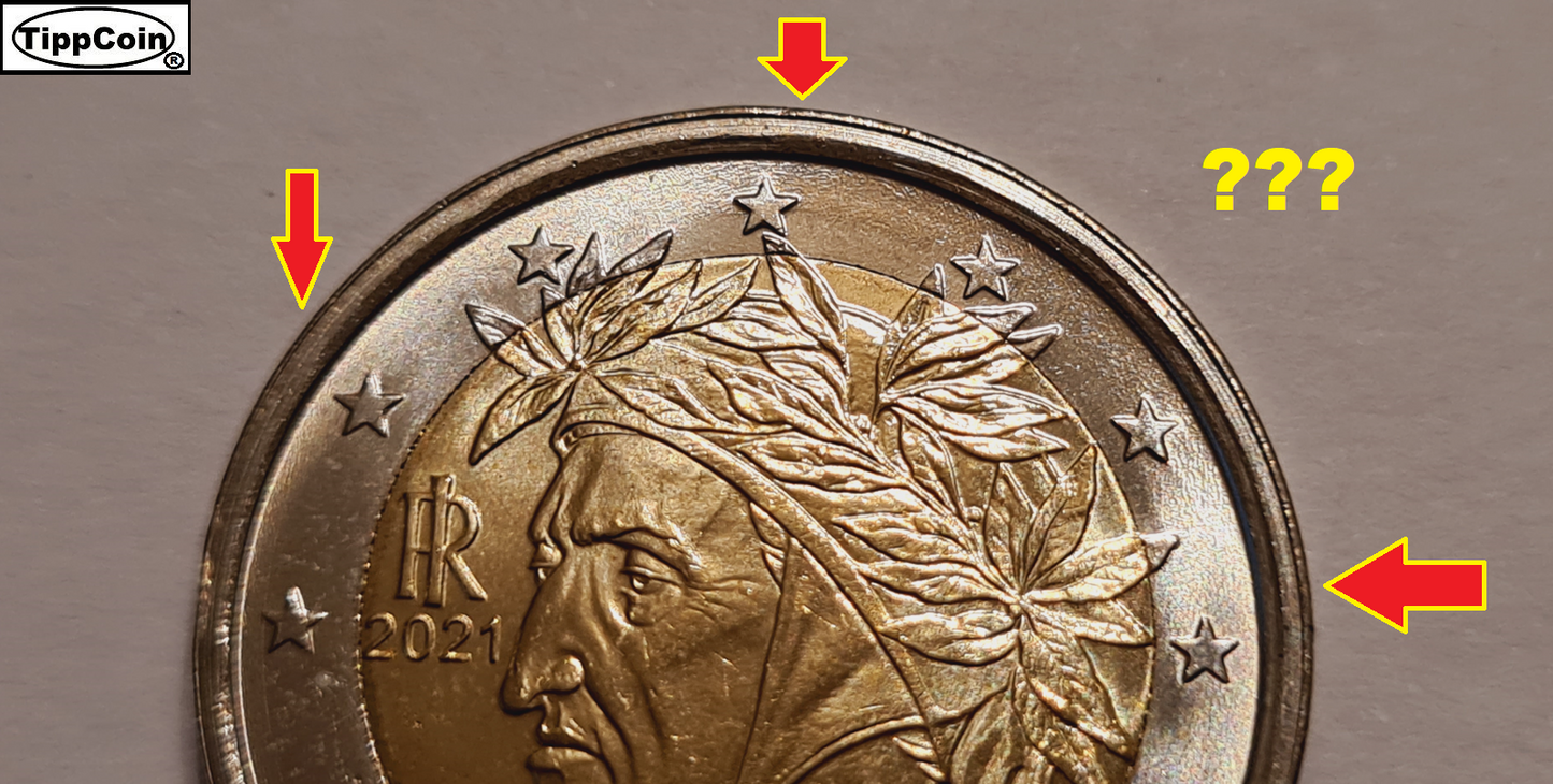 2 Euro 2021 Italien Dante Alighieri