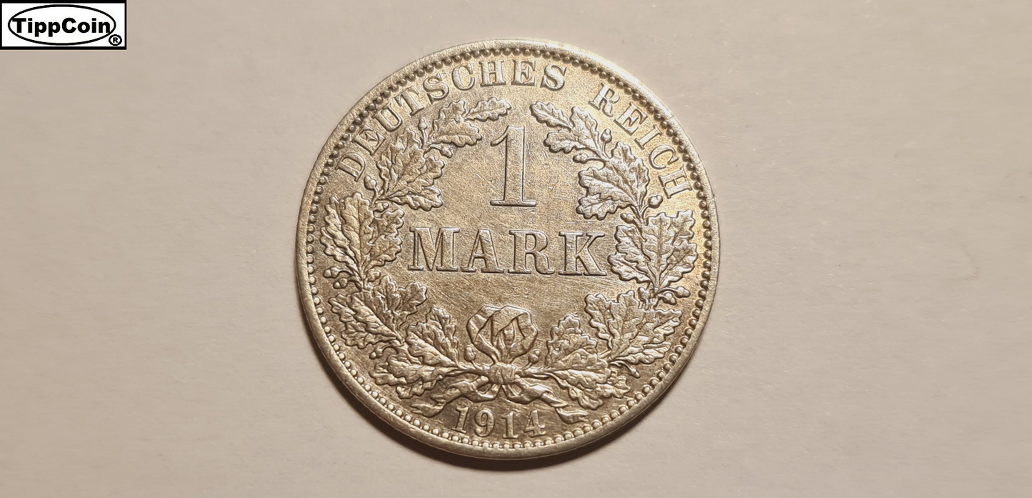 1 Mark 1914 A Silber Deutsches Reich / 1 Mark 1914 A Silver Germany Empire