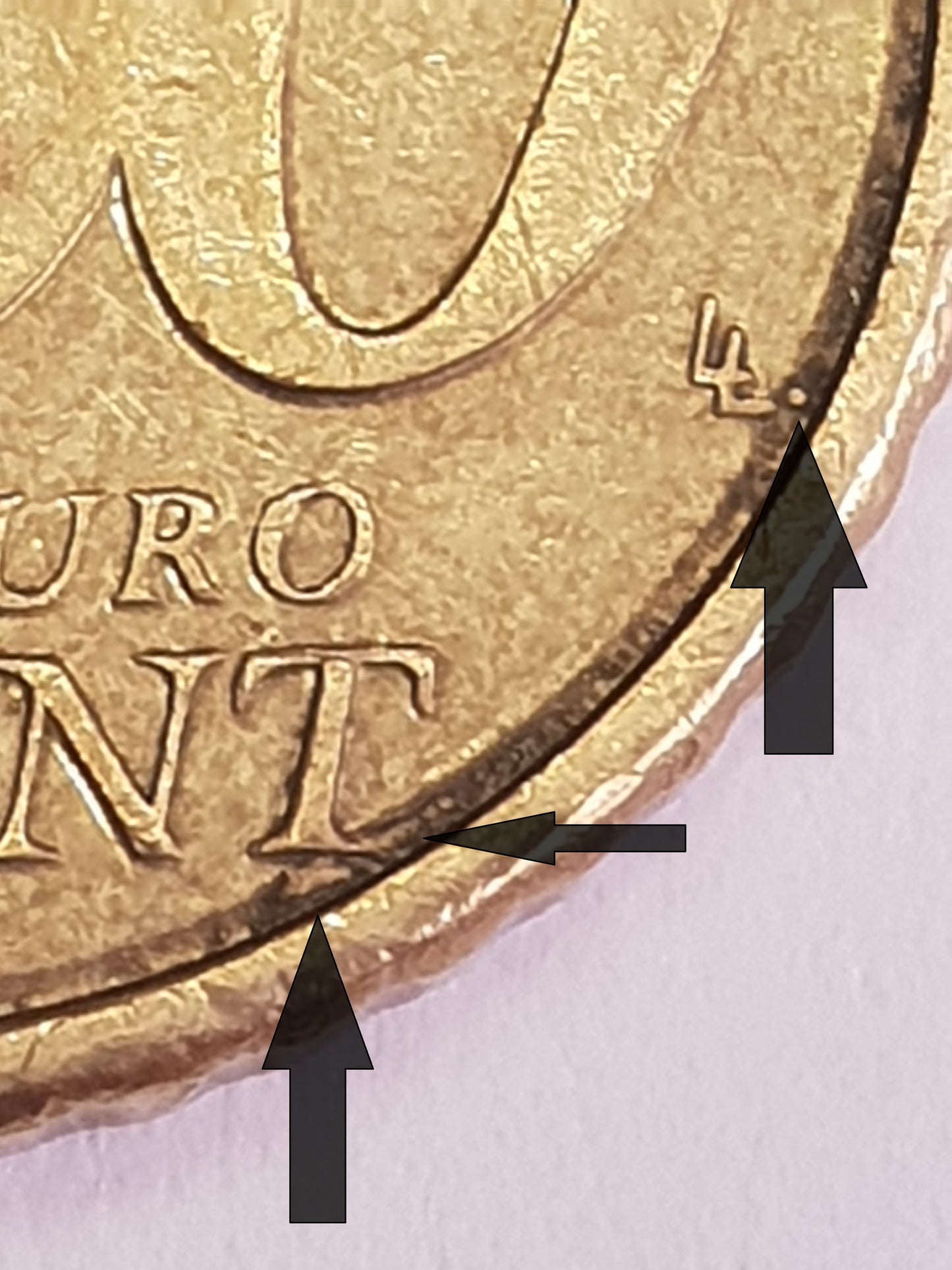 50 Cent Münze aus Finnland mit weiteren Länder auf der Europakarte die es gar nicht gibt.