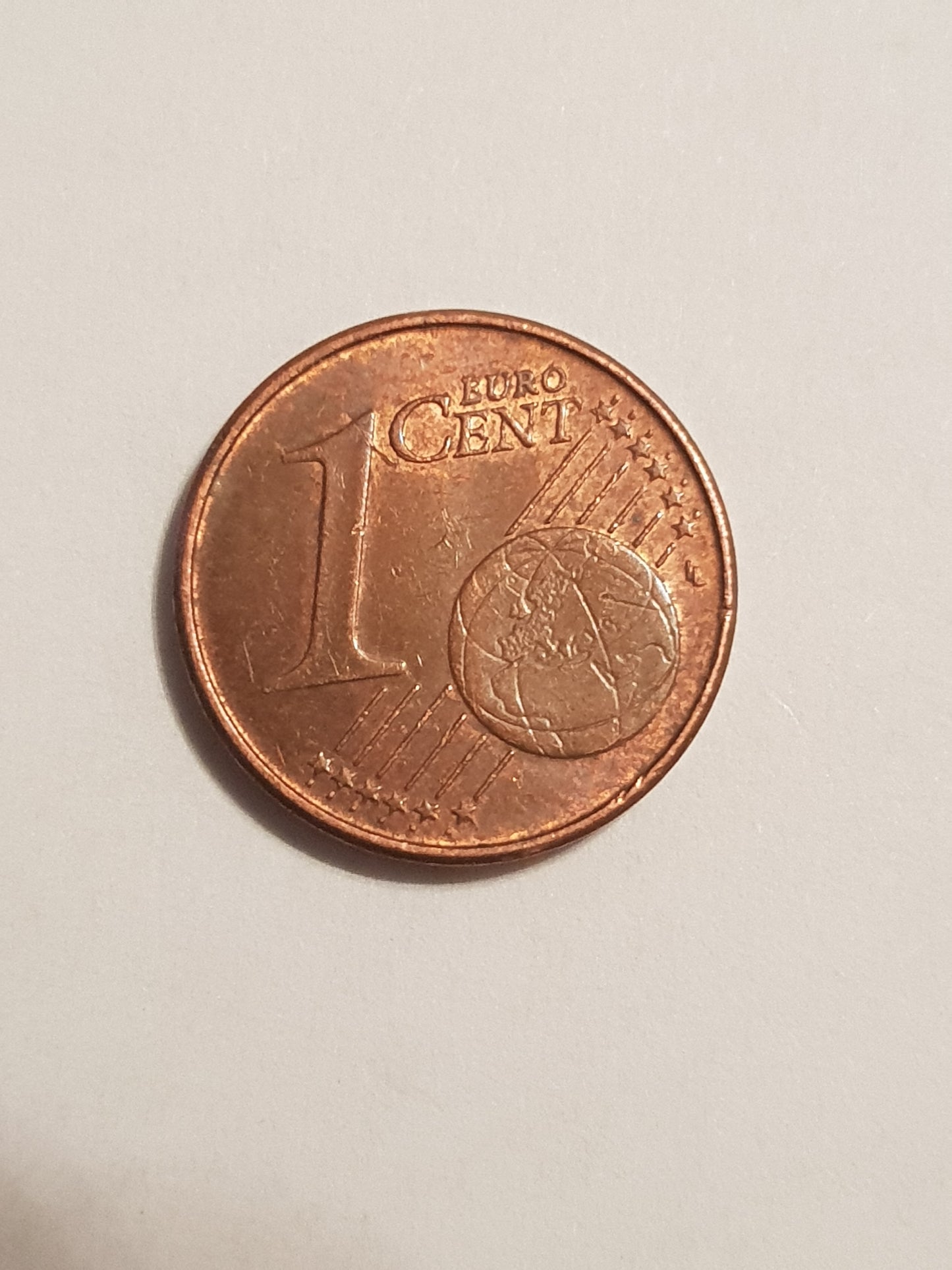 Portugal 1 Cent 2007 Fehlprägung prägeschwäche außer die Zahl 7