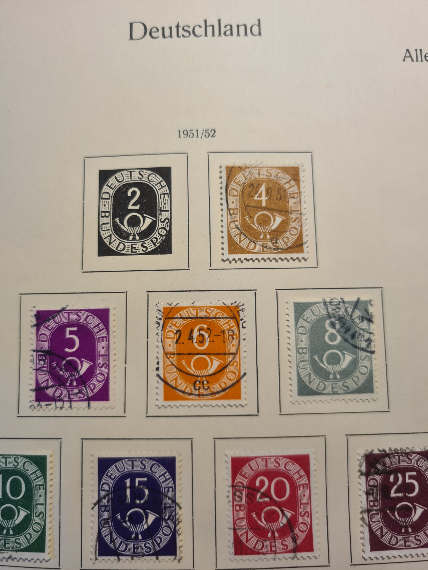 Briefmarken Posthorn