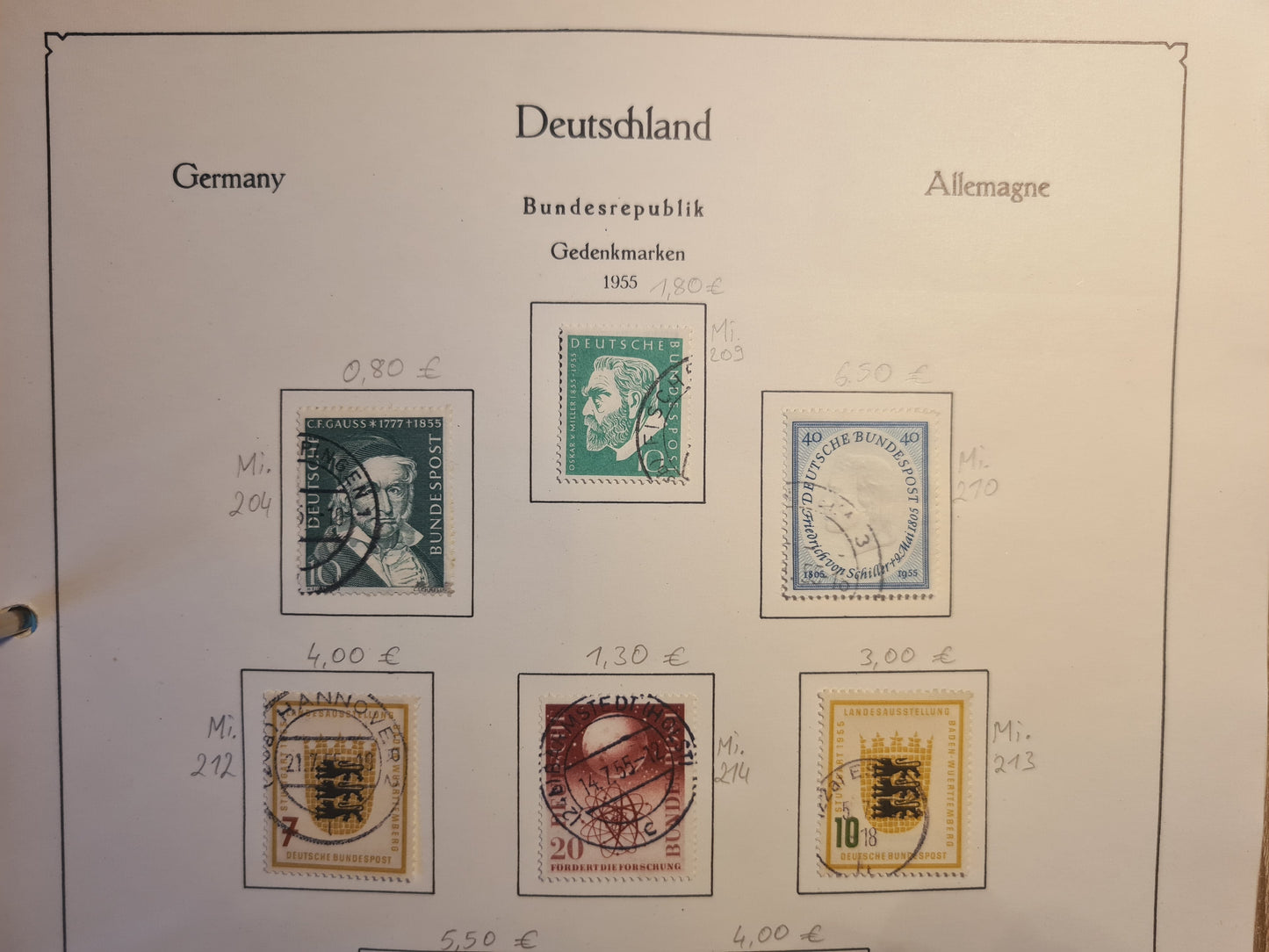 Briefmarken Gedenkmarken