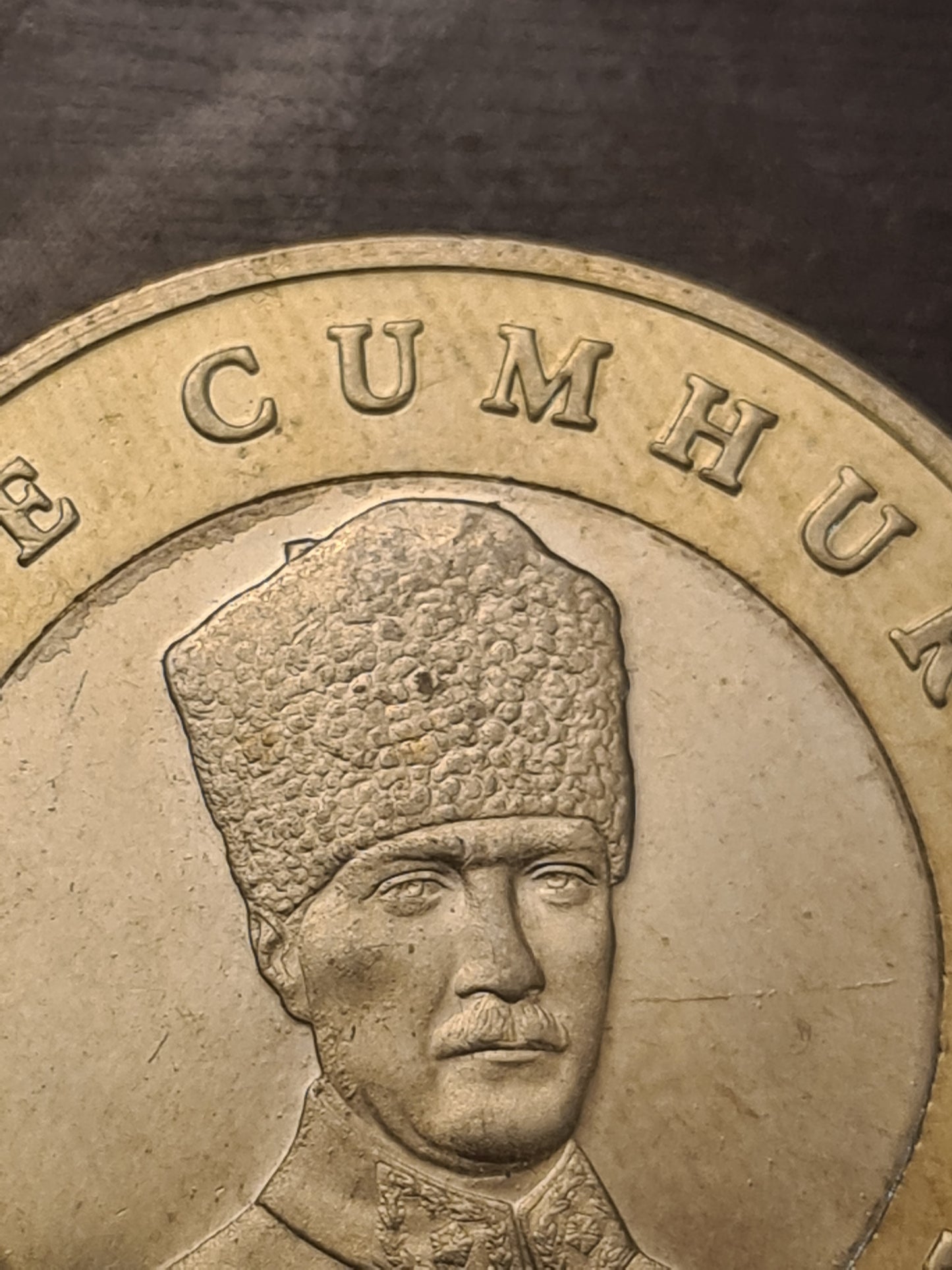 Türkei 5 Lira 2023 Fehlprägung Materialüberschuss