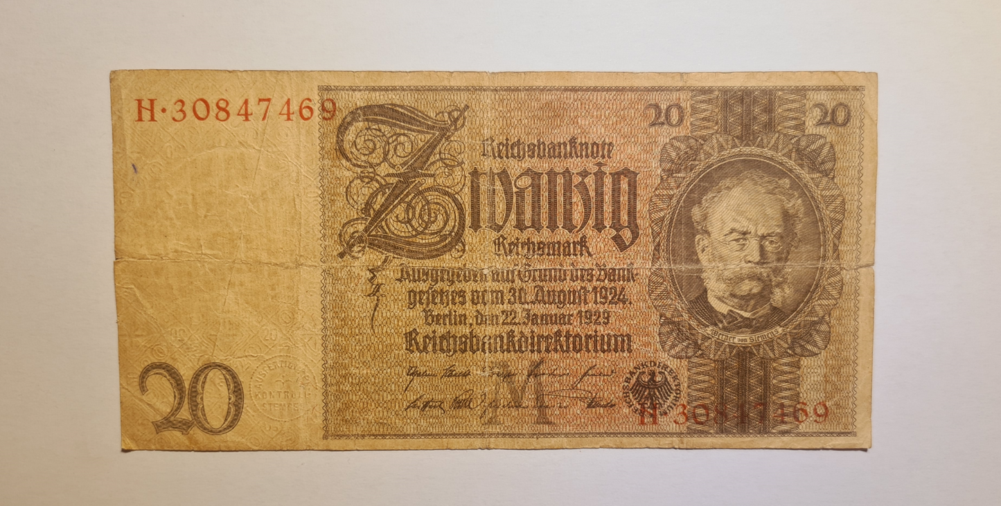 20 Reichsmark 1924
