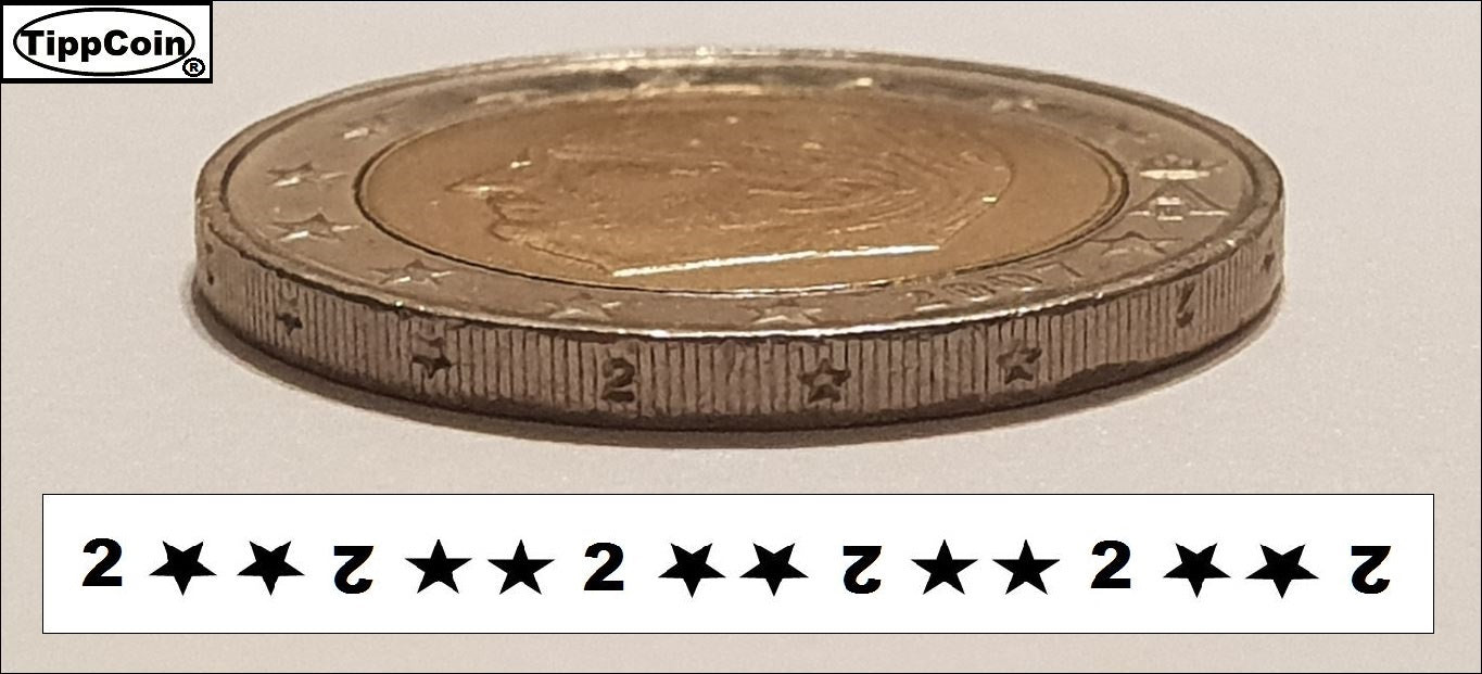 Belgien 2 Euro 2007 Doppelrand