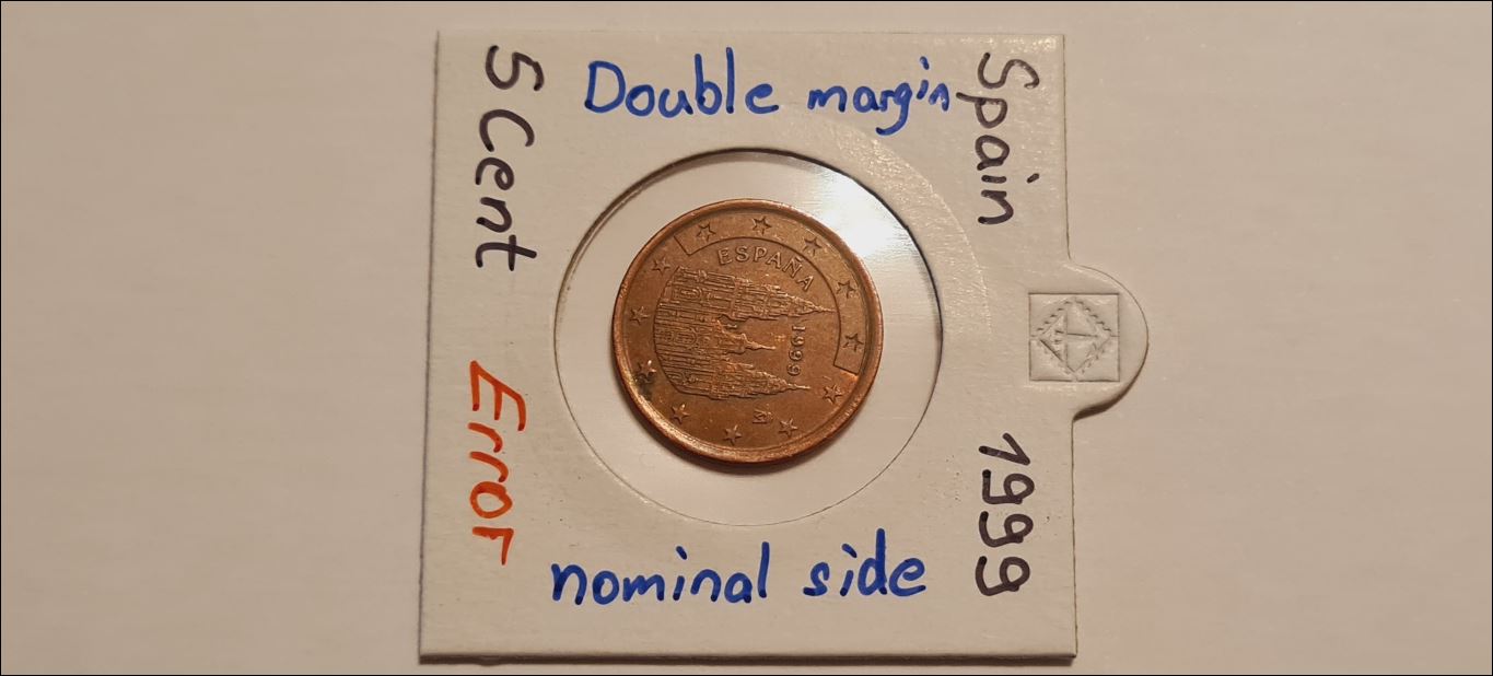5 Cent mit doppelrand