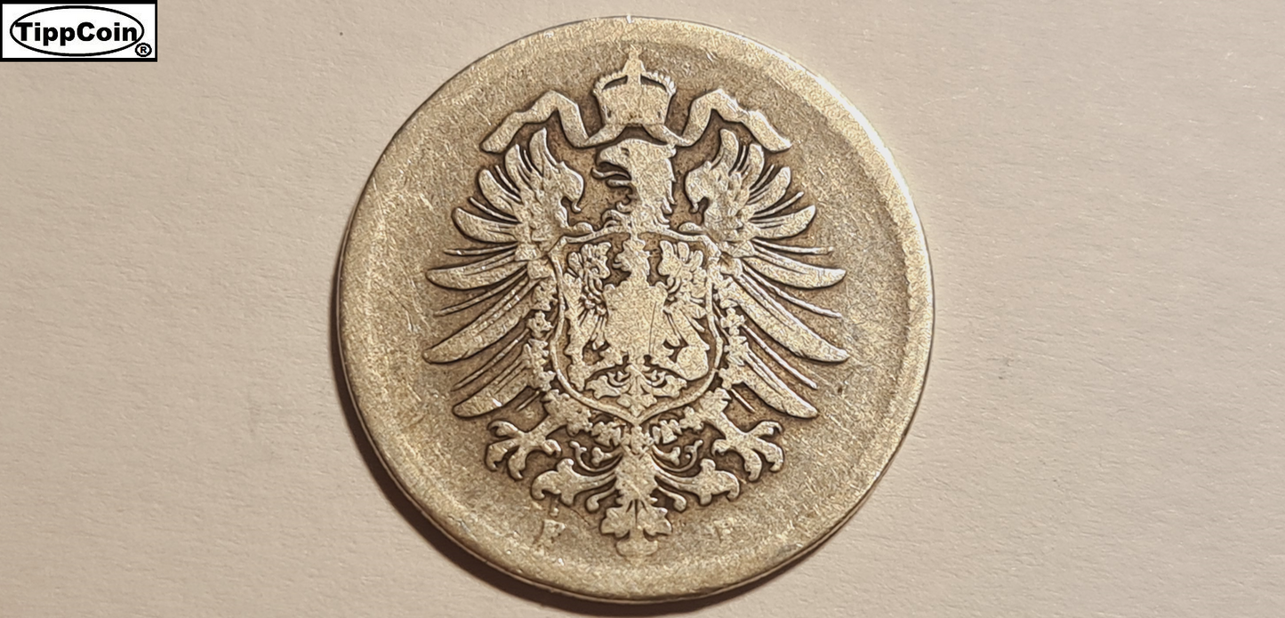 1 Mark 1875 F Silber Deutsches Reich / 1 Mark 1875 F Silver Germany Empire