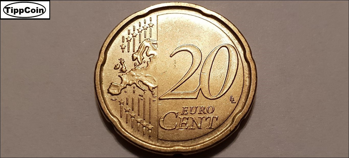 Italien 20 Cent 2014 Materialüberschuss