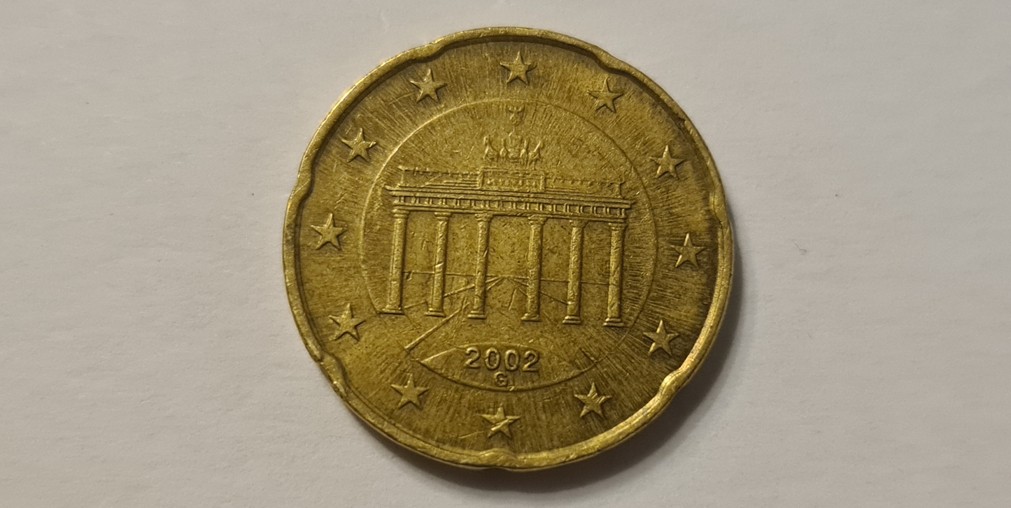 Deutschland 20 Cent 2002 G Strahlenkranz