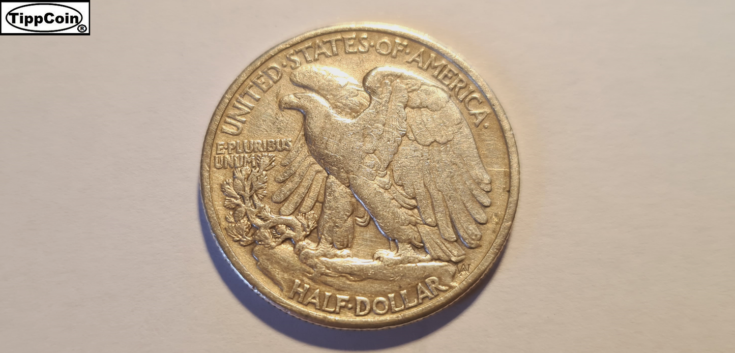Half Dollar 1942 USA Silber, Silver
