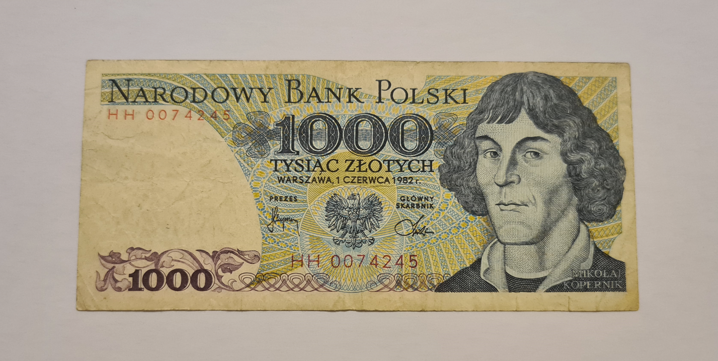 1000 Zlotych 1982 Polen