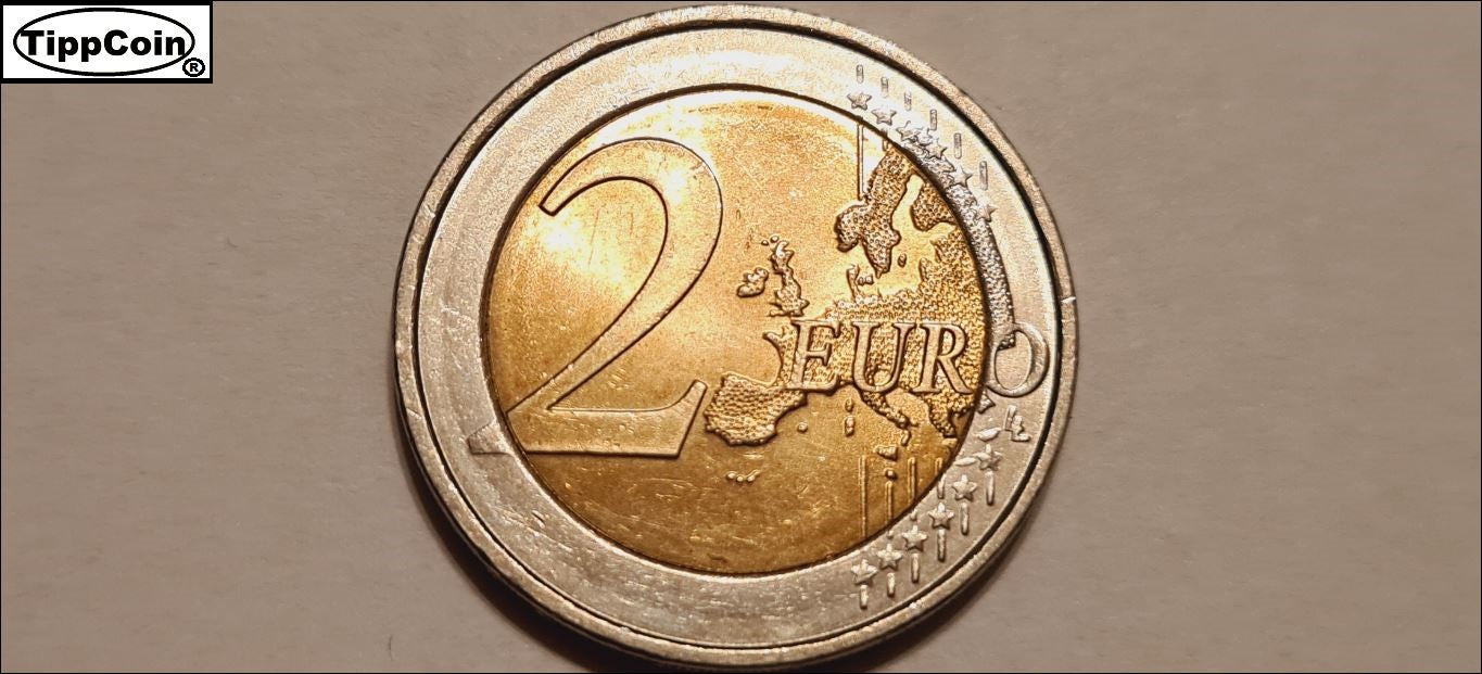 Deutschland 2 Euro 2021 J Fehlprägung / Doppelzunge Adler