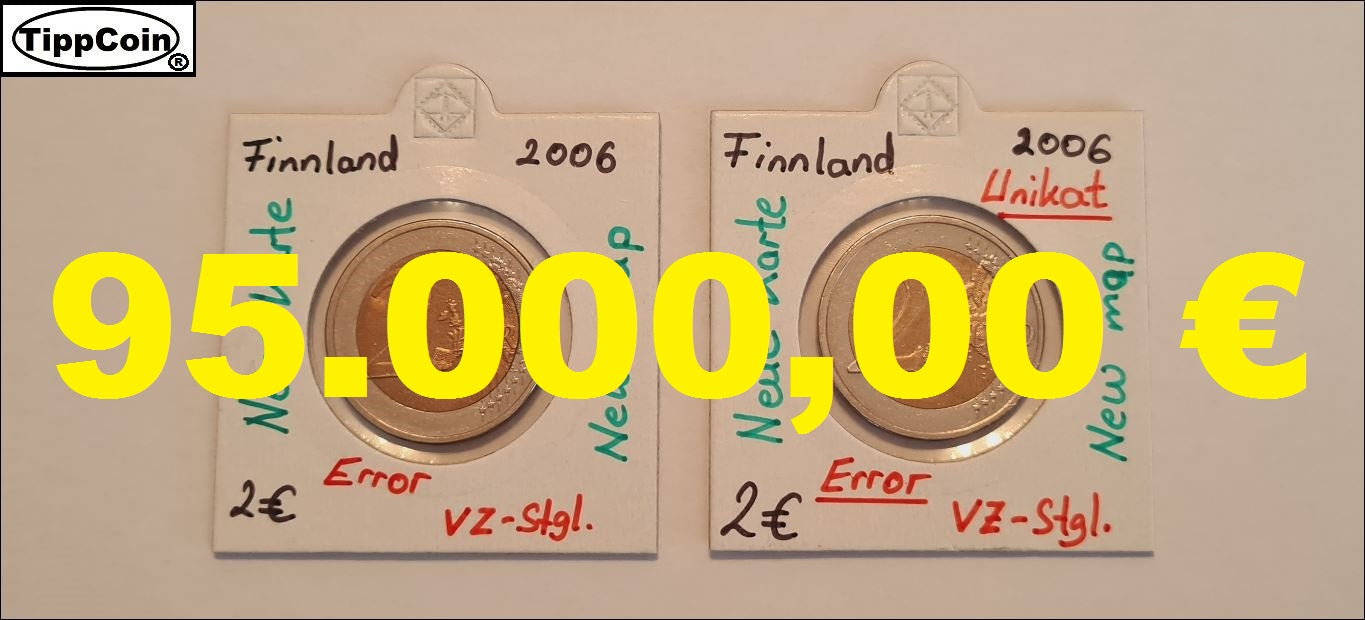 Finnland 2 Euro 2006 neue Landkarte