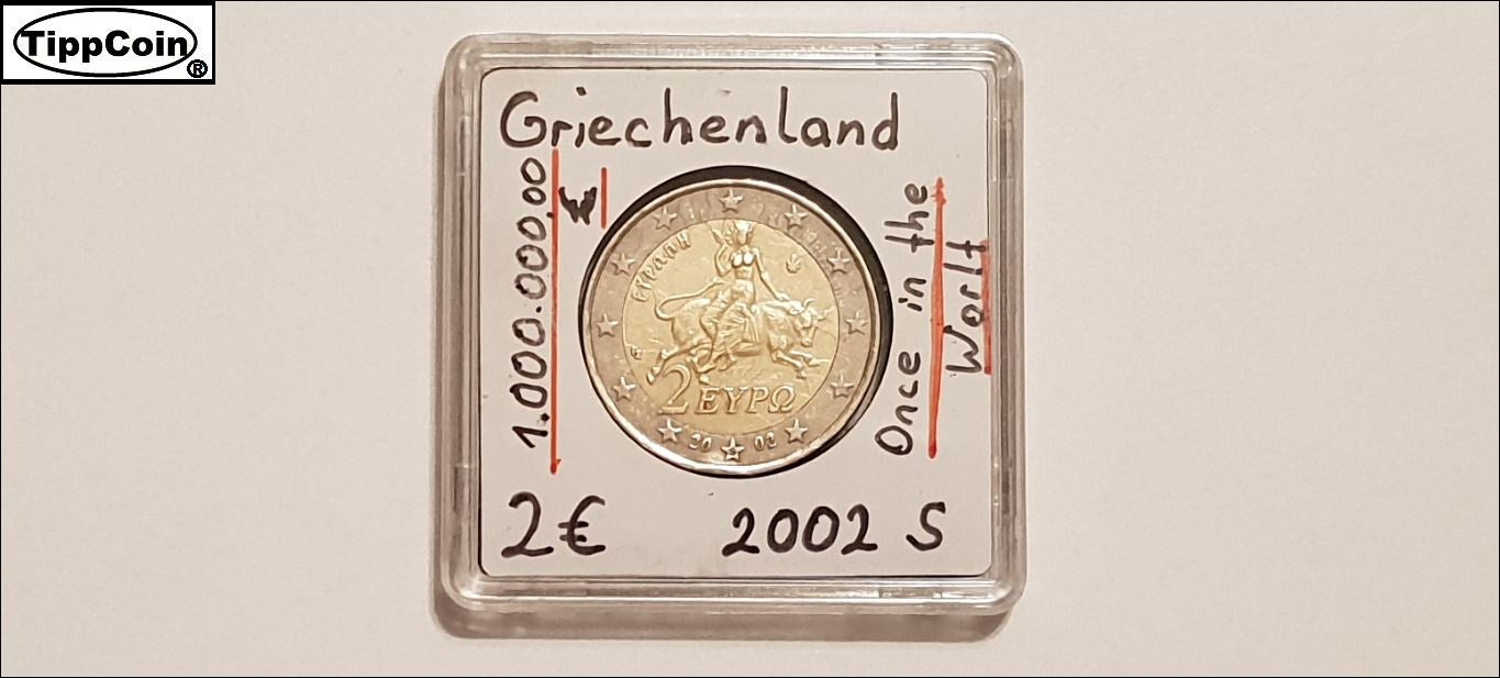 Griechenland 2 Euro 2002 S -Unikat-