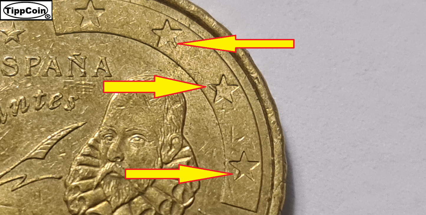 10 Cent Spanien 2009, Fehlprägung