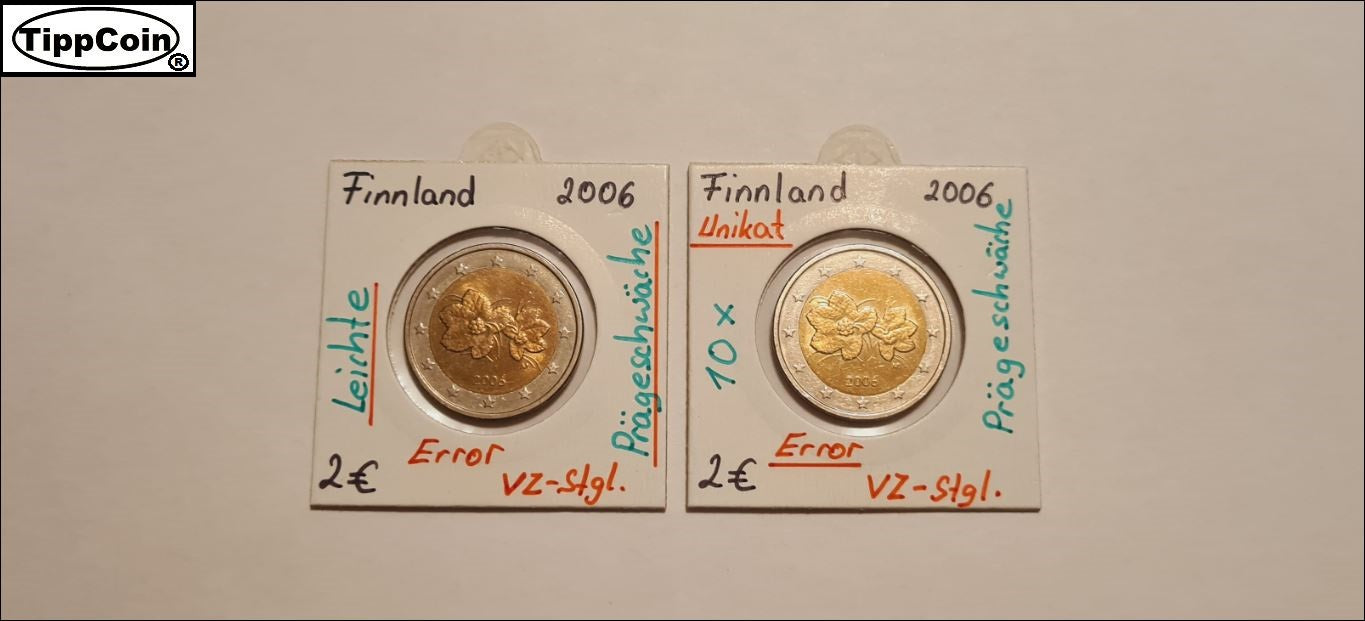 Finnland 2 Euro 2006 neue Landkarte