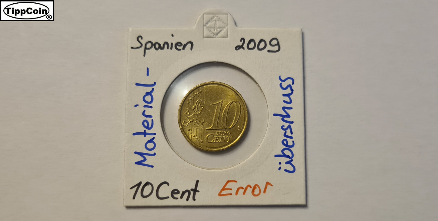 10 Cent Spanien 2009, Fehlprägung