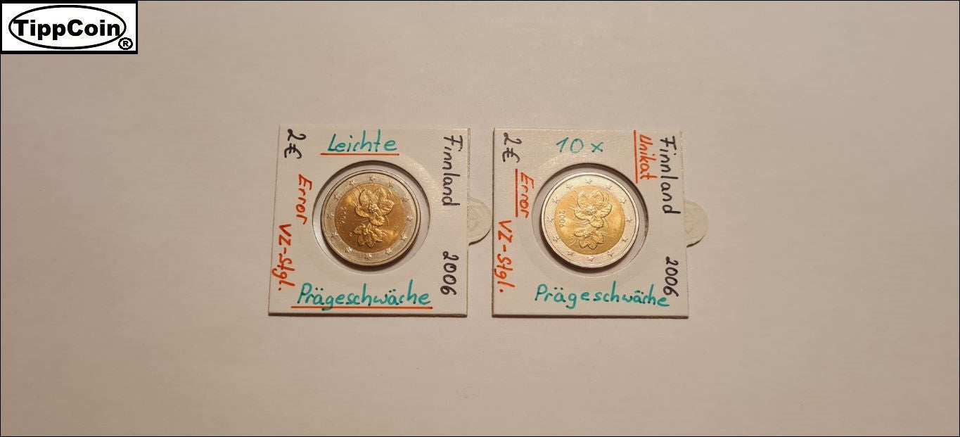 Finnland 2 Euro 2006 neue Landkarte