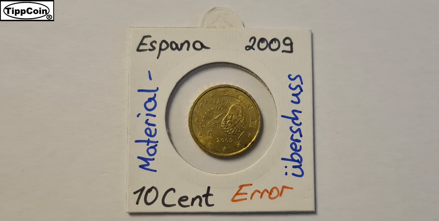 10 Cent Spanien 2009, Fehlprägung