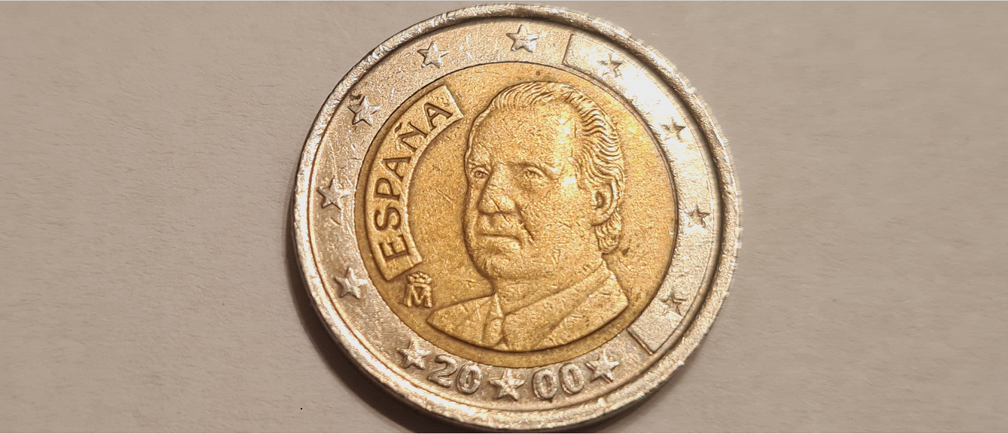 Spanien 2 Euro 2000 Doppelprägung
