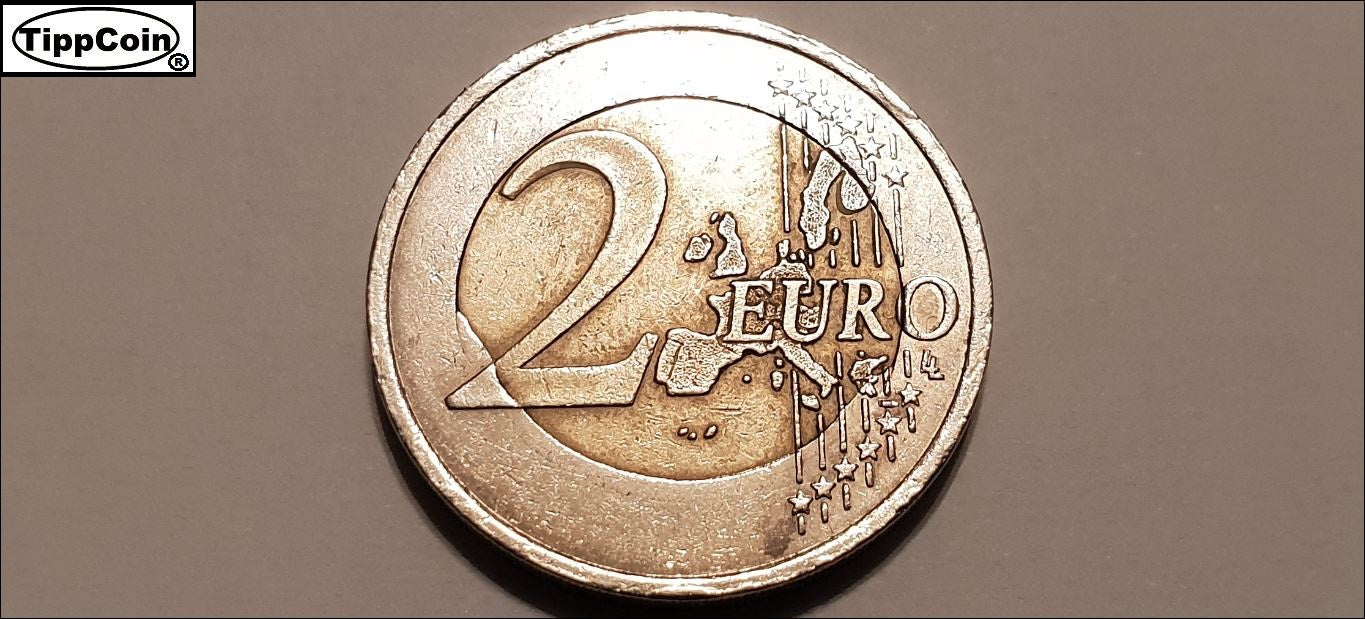 Frankreich 2 Euro 1999 Fehlprägung / Spiegeleimünze