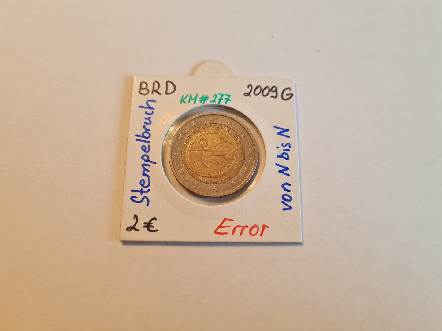 Deutschland 2 Euro 2009 G Stempelbruch / Gedenkmünze WWU