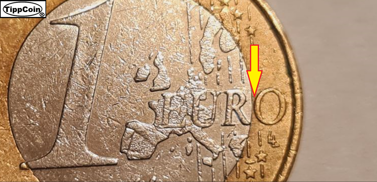 Deutschland 1 Euro mit 13 Sternen