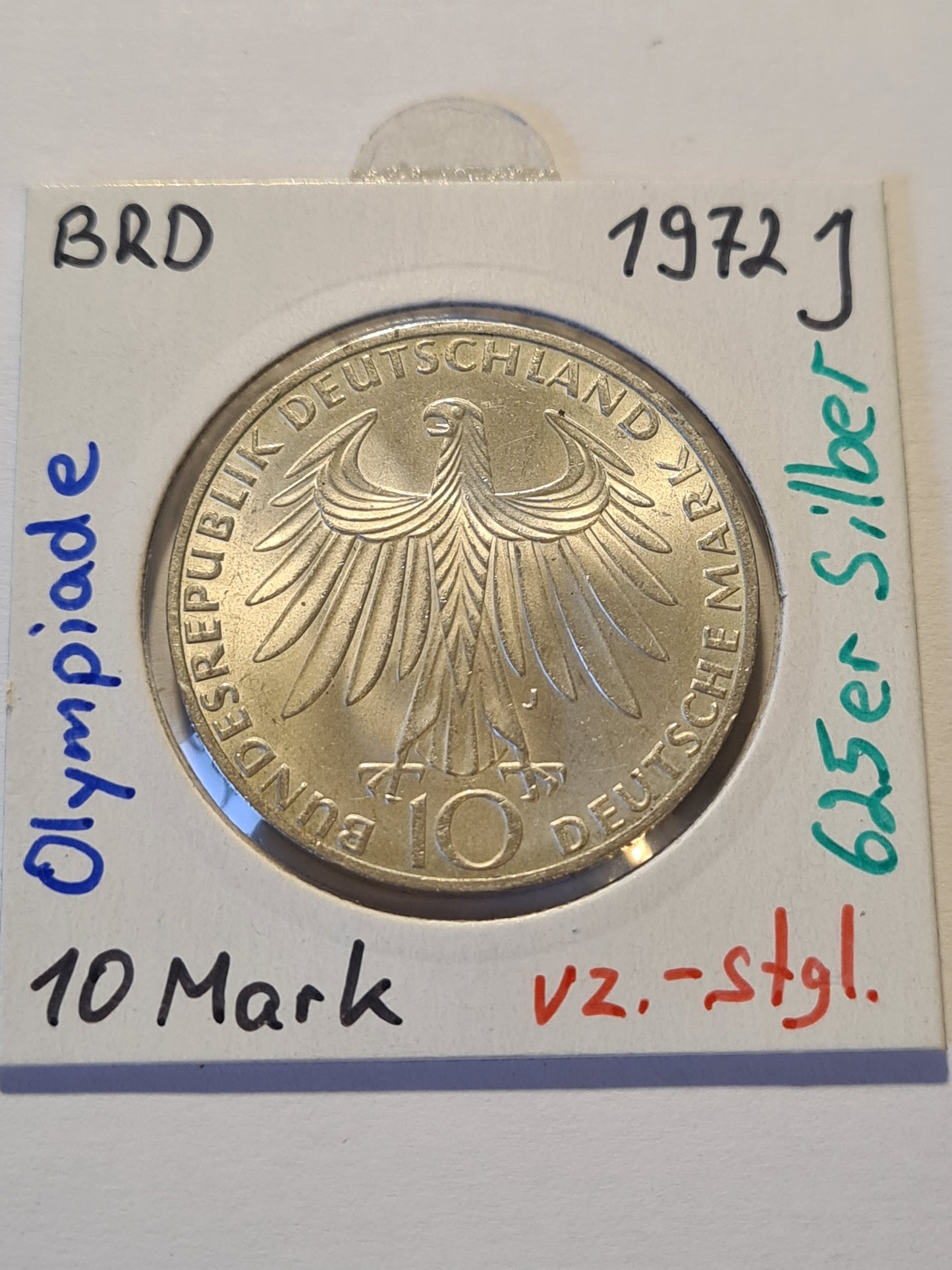BRD 10 Mark 1972 J Olympiade