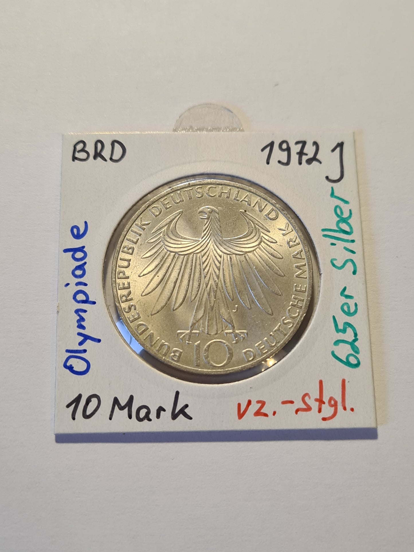 BRD 10 Mark 1972 J Olympiade