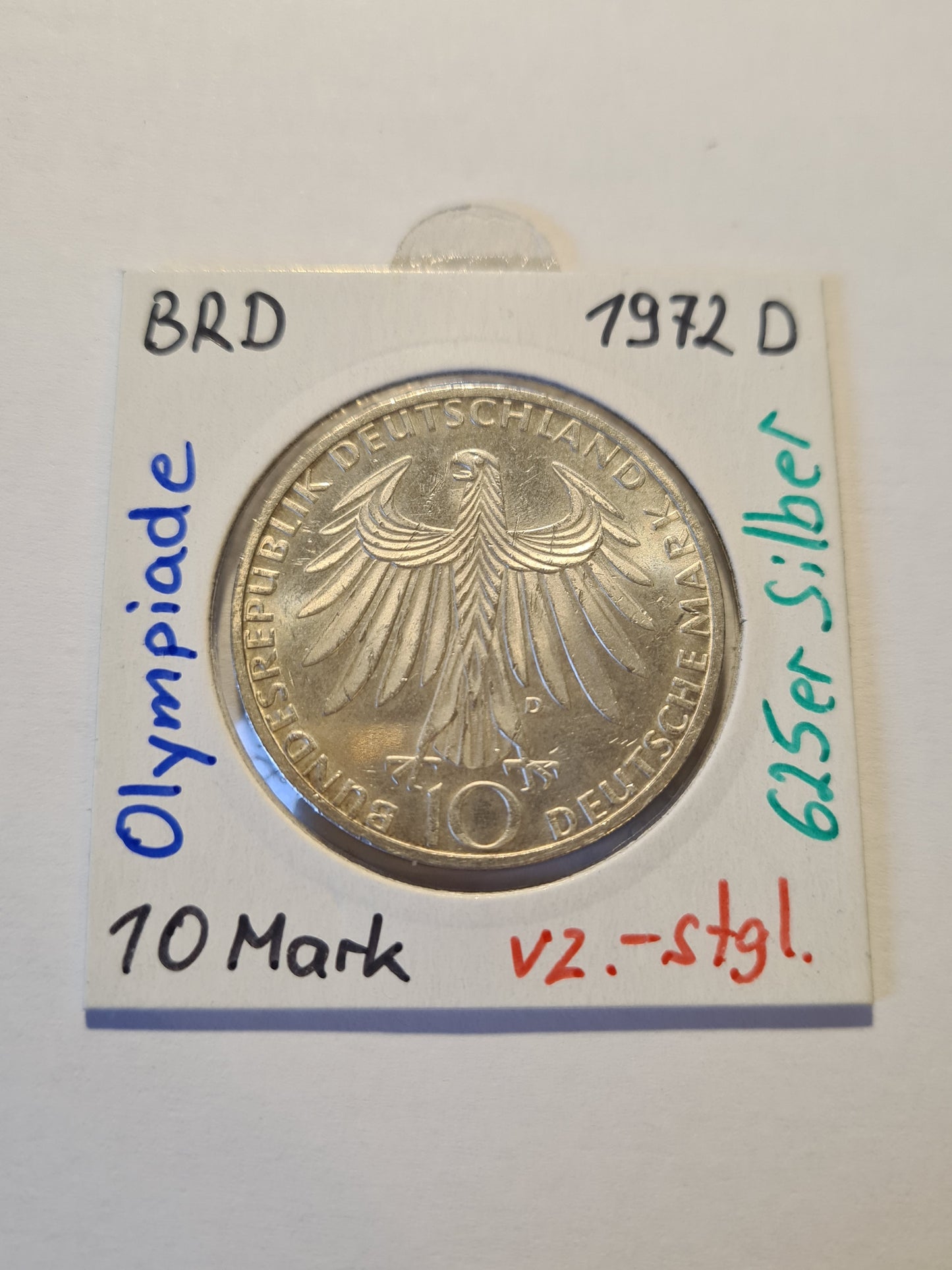 BRD 10 Mark 1972 D Olympiade