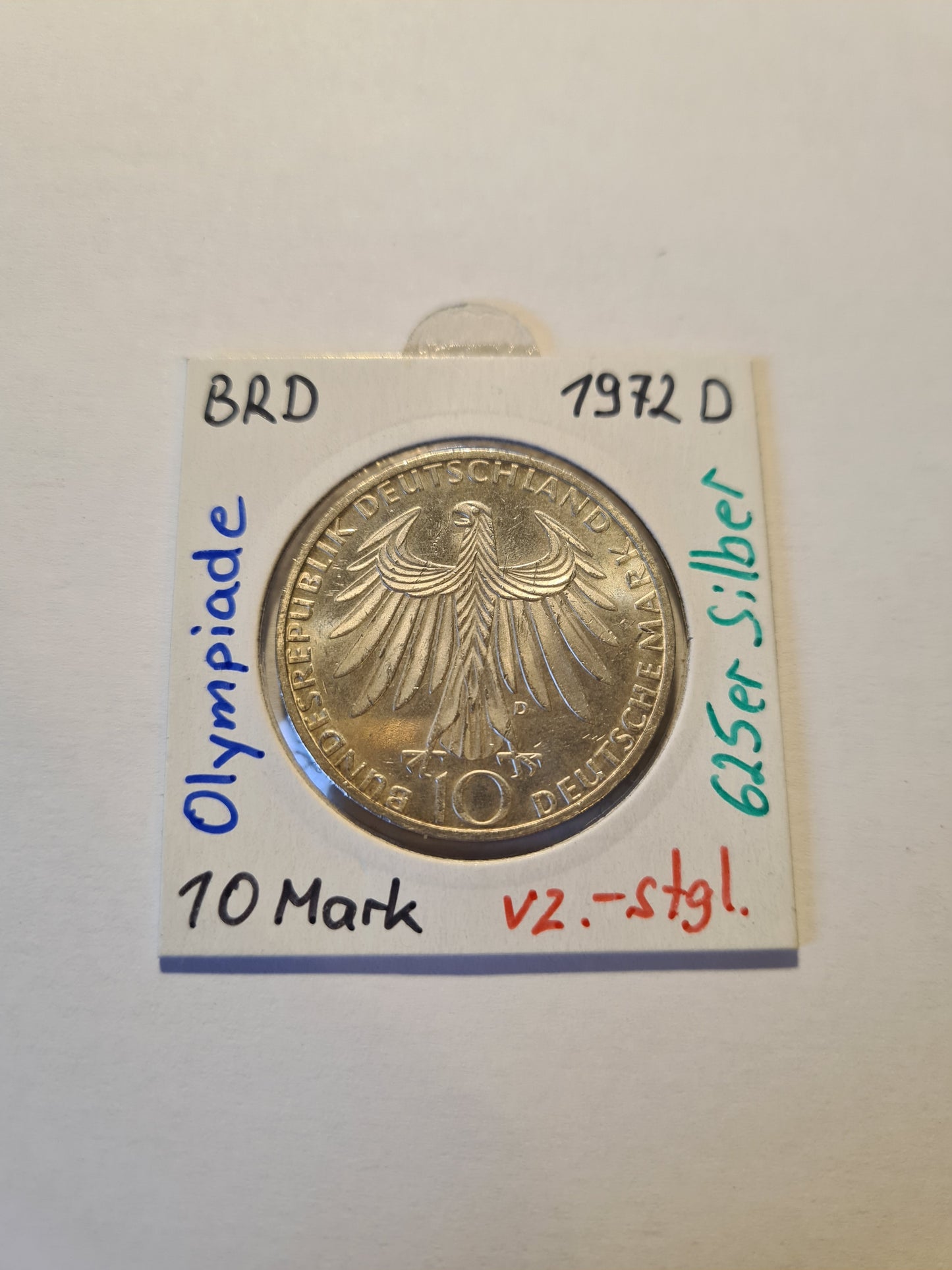 BRD 10 Mark 1972 D Olympiade