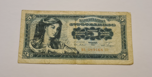 5 Dinar 1965 Yugoslawien