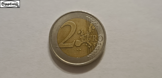 Deutschland 2 Euro 2002 J Fehlprägung / Prägeschwäche / Randschrift