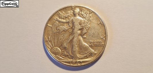 Half Dollar 1942 USA Silber, Silver