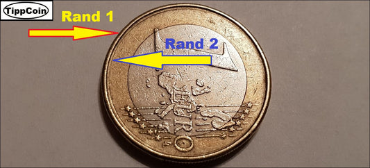 Irland 1 Euro 2002 Fehlprägung / Doppelrand