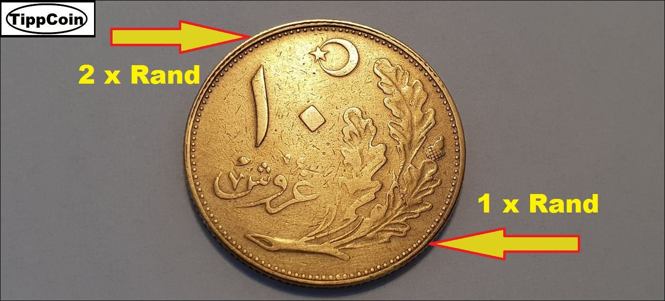 10 Kuruş 1928 RRRRRR – Einzigartige Fehlprägung