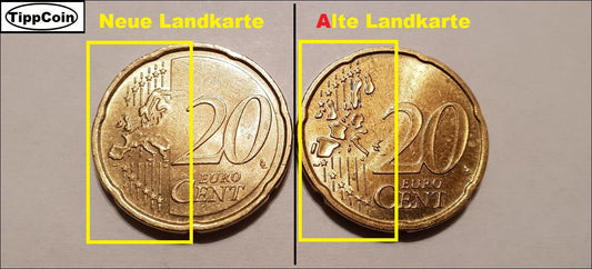 Deutschland 20 Cent 2007 F alten Landkarte
