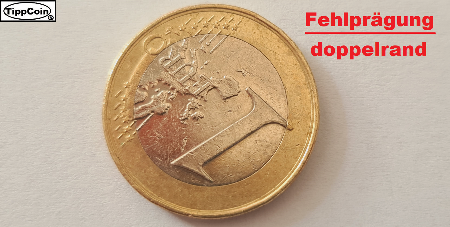 Österreich 1 Euro 2008 Doppelrand