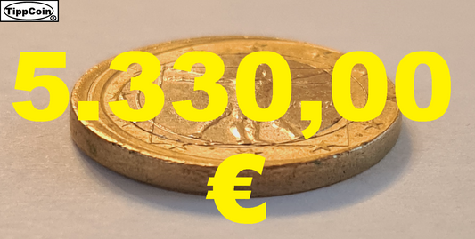 1 Euro Italien 2002 extrem dezentriert und ohne riffelrand, vz., Fehlprägung