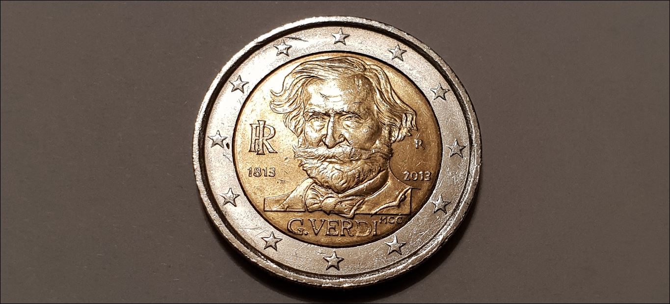 Italien 2 Euro 2013 R Fehlprägung / Materialüberschuss