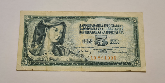 5 Dinar 1968 Yugoslawien