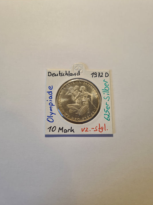 BRD 10 Mark 1972 D Olympiade