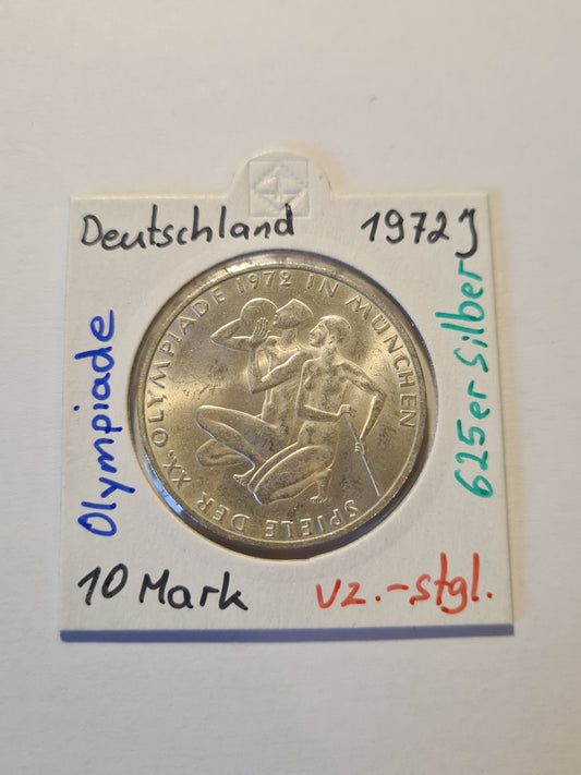 BRD 10 Mark 1972 J Olympiade